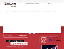 Tablet Screenshot of encorequeretaro.com